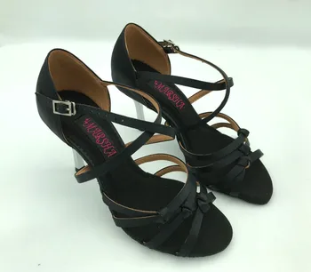 Profesionalus ir Fashional lotynų šokių batai, šokių bateliai salsos bateliai tango & vestuvių batai 6216BLK