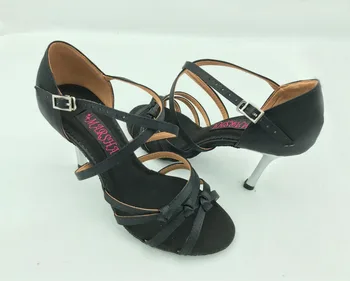 Profesionalus ir Fashional lotynų šokių batai, šokių bateliai salsos bateliai tango & vestuvių batai 6216BLK