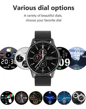 R8 Naujas Pilnas Touch Screen Smart Watch Vyrų, Moterų Fitneso aptikimo funkcija 