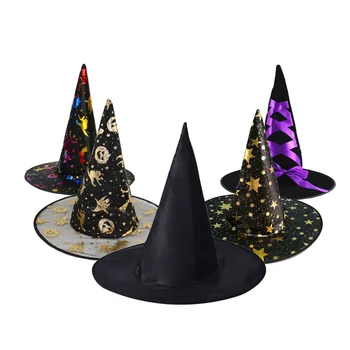 Ragana Skrybėlės Maskuotis Juostelės Wizard Hat Šalies Skrybėlės, Kepurės Cosplay Kostiumų Priedai Helovinas Šalis Fancy Dress Dekoro H3