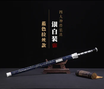 Rankų Darbo Kinijos Didelio Mangano Plieno Wushu Kardas Kung Fu Han Jian Full Tang