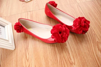 Raudona gėlė šalis, butai, batai moters rankų darbo saldus, gražus NQ263 ponios, mergaitės šalies vakarienė prom raudona butai, baleto šokių batų
