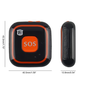 Realaus laiko stebėjimo smart Mini GPS seklys sos pakabuką RF-V28 Vibruoti ir skambėti už skambutį priminti Istorinę maršruto peržiūra
