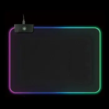RGB Apšviesti Žaidimų Pelės Mygtukai 7 LED Šviesos Režimai, Reguliuojamas Nešiojamas Kilimėlis Y98A