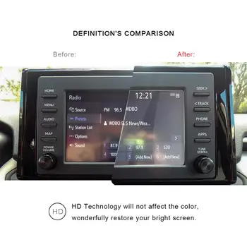 RUIYA Screen Protector Už 2019 RAV4 7 Colių Automobilinis GPS Navigacija, Touch Centras Ekranu Auto Interjero Priedai