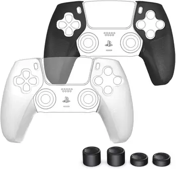 Silikono Atveju PS5 Valdytojas Anti-slip Danga Odos Thumbsticks Dangteliai, Playstation5 Wireless Gamepad Kreiptuką Dangtis