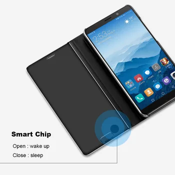 Smart vaizdo Veidrodis, Flip Case for Huawei Mate 10 20 30 40 E P10 P20 30 Lite P Smart Z Plius 2018 2019 Nova 3 3i 4 5 5i 6 7 SE Pro