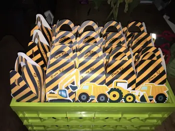 Statybos sunkvežimiai Už Dėžutę Saldainių Dėžutė Dovanų Dėžutėje Cupcake Lauke Berniukas Vaikams Gimtadienio Prekių Apdailos Įvykis Šalies Prekių