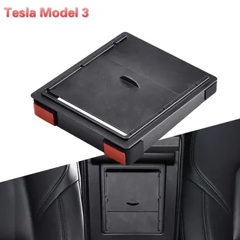 Storger Už Tesla Model 3 Automobilių Porankiu Dėžutės Saugojimo Organizatorius Tara Skaidri Paslėptas Laikiklis Dėžutė Pakeitimo 2017 M. 2018 M. 2019 M.