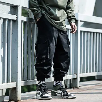 Streetwear Krovinių Pants Mens Plius Dydis Hip-Hop Pusėje Kišenėje Atsitiktinis Karšto Pardavimui Laisvi Juodas Sweatpant 2020 Naujų Karšto Pardavimo