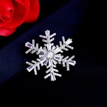 SWOUR Nauji Vestuviniai Papuošalai Balto Aukso Spalvos Snaigės Dizainas Gėlių Kalėdų Dovana Kubinis Cirkonis (CZ Sagė Aukštos Kokybės S249