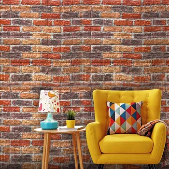 Tapetai Namų Tobulinimo 3D Retro Imituojamas Plytų Sienų Dekoras Gyvenimo kambario, Miegamasis Restoranas Sienos Coving Sienų Lipdukai