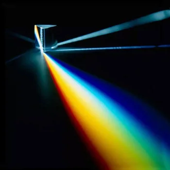 Trikampė Prizmė fotografuoti 1x1x1x3cm Karoliai su Stiklo Prizmė Septynių spalva Atspindi Saulės Dovanų 