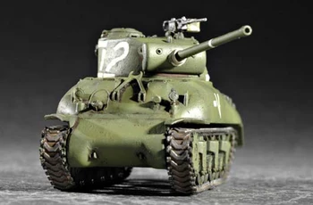 Trimitininkas 1/72 07222 M4A1 (76) W Sherman Vidutinės trukmės Bakas Plastikinis Surinkimo modelių Kūrimo Rinkinį
