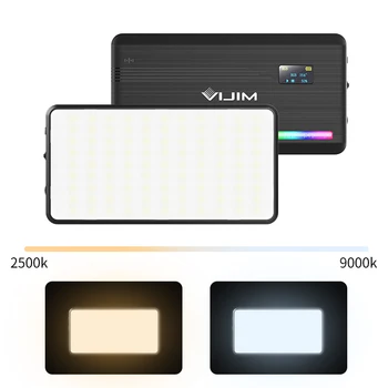 Ulanzi VIJIM VL196 RGB LED Vaizdo Šviesos 2500K 9000K 12W Pritemdomi Užpildyti Šviesos Smartfon DSLR Vlog, Šviesos, Fotografijos Apšvietimas