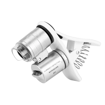 Universalus Mobiliojo Telefono Mikroskopą Macro Objektyvas 60X Optinis Priartinimas Didinamojo stiklo Mikro Kamera Įrašo LED Lęšiai, Skirti 