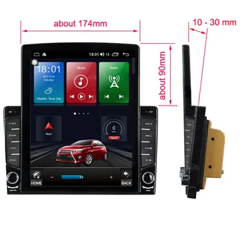 Už KIA Sorento 2016 2017 IP DSP Tesla Ekranas Android 10 Automobilių daugialypės terpės Grotuvas, Garso, Radijo stereo GPS Navi Galvos Vienetas DSP