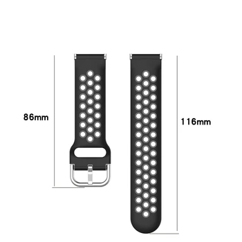 Už LEMFO LEM10 Silikono Pakeisti Watchband Už LEMFO LEM 10 Smartwatch Priedai Riešo Juostos Dirželis su Silikono Dvigubai