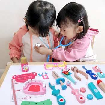 Vaikai Apsimesti Žaisti Gydytojo Rinkinys, Rinkinys, Vaidmuo Žaisti Klasikinis Žaislai Modeliavimas Vaikų Mergaičių Classi Įdomių Medicinos Tematikos Žaislai