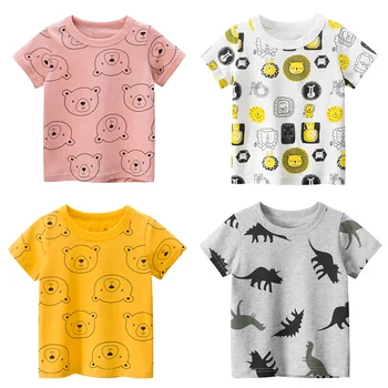 Vaikai, T-marškinėliai Berniukui 2020 Gyvūnų Spausdinti Dinozaurų Berniukų Marškinėliai Mergaitėms Viršūnes Cartoon Kids marškinėliai Drabužių 5-14 Metų amžiaus