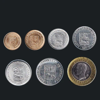 Venesuela 7 VNT, Pilnas komplektas Išdavimo Monetų Originalios Monetos Realių Unc