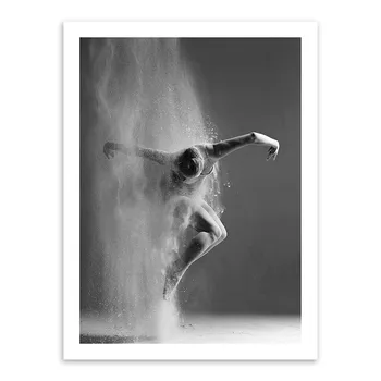 Vienas gabalas juoda ir balta drobė paveikslų, Baleto Šokių Mergina Pav Nuotraukų spausdinimo plakatas namų Šiaurės sienų apdaila