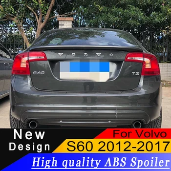 Volvo S60 2012-2017 ABS medžiagos spoileris Aukštos kokybės bet kokios spalvos ar gruntą automobilio galinio sparno automobilių apželdinimas dekoratyviniais spoileris