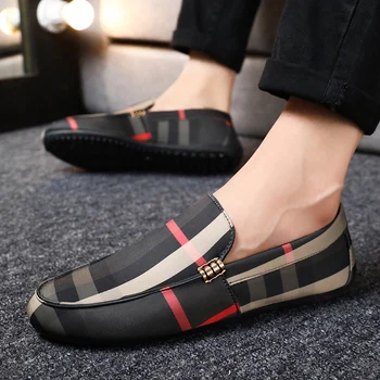 Vyriški batai patogūs prekės be raištelių 2019 m. pavasarį ir rudenį, nauja mados tendencija paprastas lengvas butas lauko mokasīni