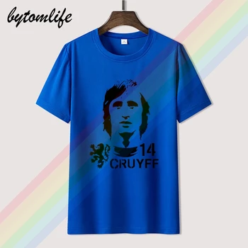Vyriški trumpomis Rankovėmis T-shirt Hendrik Johannes Cruyff Olandijoje Nederland 