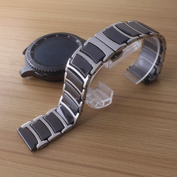 Watchbands nerūdijančio plieno wrap Grynos Keramikos Žiūrėti dirželis smart rankiniai laikrodžiai 20mm 22mm drugelis sagtis diegti karšto pardavimo