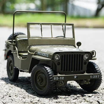 WELLY 1:18 Jeep Willis Modeliavimas Lydinio Off-Road Lydinio Retro Automobilio Modelį Klasikinių Automobilių Modelio Automobilių Apdailos dovanų Kolekcija