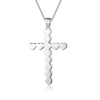 Wong Lietaus 925 Sterling Silver Cross Sukūrė Moissanite Deimantų Akmuo Balto Aukso Pakabukas Karoliai Dalyvavimas Fine Jewelry