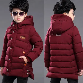 XINBAO 3-10 Metų berniukų paltai ir striukės sunkiasvoris žiemą, rudenį, rudenį drabužių sustorėjimas gaubtu vilnos užtrauktukas