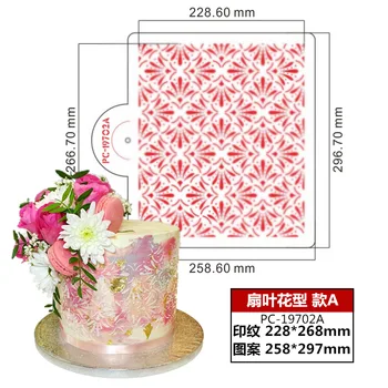 Yueyue Sugarcraft Tortas Trafaretas Gėlių tortas dekoravimo priemonės vestuvių pyragas apdaila minkštas pyragas pelėsių