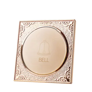 Šampanas aukso turas 86 sienos elektroninių durų skambutį pereiti iš naujo pavasarį paprastai atidaryti home hotel doorbell jungiklis