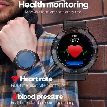 ŠIAURĖS KRAŠTO Smart Žiūrėti Vyrams, Moterims, Širdies ritmas, Kraujo Spaudimo Monitorius Veikia Sporto Pedometer Chronometras Smartwatch 