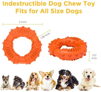 Šunų Žaislai, Vidutinių Ir Didelių Bite Atsparus Mokymo Molinis Fidget Žaislas TPR Dantų Valymo Naminių Reikmenys Perros Dla-Psa Cachorro
