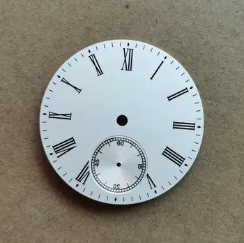 Žiūrėti dalys 39mm 6 val. antra vertus Romos numeris Smėlio spalvos Matinis šviesos Watch dial Watch priedai G060